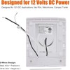 Facon 12V LED Ceiling Dome Light with USB Charger, High
