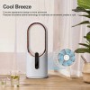 SISMEL Desk Fan, Small Quiet Bladeless Fan 11.8 Inch USB