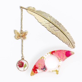 FoxForest Book Marks for Book Lovers, Bookmarks for Women, Gifts for Book Lovers Women, Resin Thumb Page Holder for Reading, Book Accessories, Book Gifts