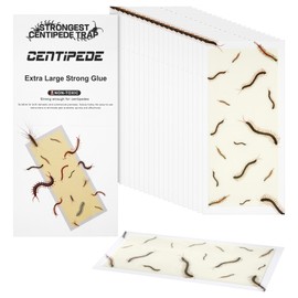 Qualirey Centipede Extra Large Glue Traps 20Pcs(Tear Into 40Pcs),11’’ x 5.3’’ Centipede Glue Boards Indoor Outdoor, Adhesive Insect Catcher for Home, Sticky & Non Toxic Traps for Home, Garage & Shed
