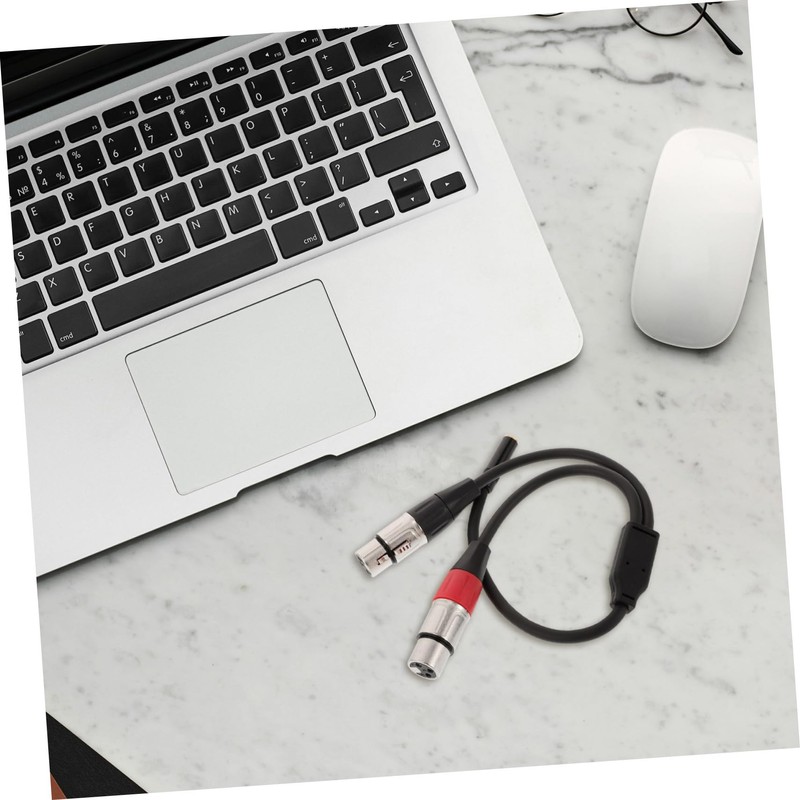 Levemolo Audio Cable 0.3m -Plated Dual Shielded XLR Y-Splitter 3.5mm