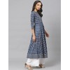 Yash Gallery Anarkali Kurta de algodón con estampado floral para