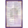 Reconciliation Confession Sacrament large laminated Holy Prayer card.