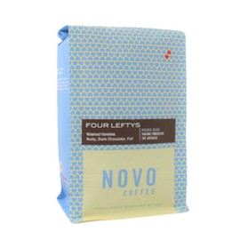 Novo Coffee "Four Leftys" Medium Roasted Whole Bean Coffee - 2 Pound Bag