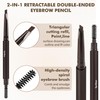 FangTangDI Ultimate Eye Brow Pencils Set for Women, 10Pcs Retractable