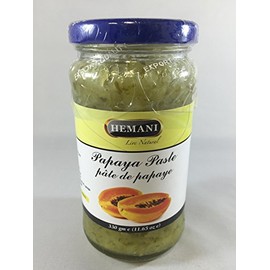 HEMANI Fresh Raw Green Papaya Paste 11.6 OZ (330g) - Natural Meat Tenderizer for Cooking & Marinade | PREMIUM QUALITY Glass Jar