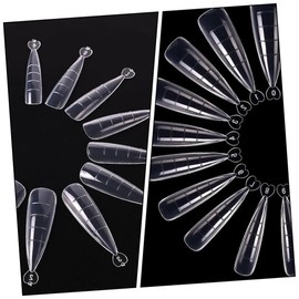 FRCOLOR 100pcs White Nail Model Plates for Manicure Practical Extension Nail Tips Safe and Soft Material for Home Use and Special Occasions