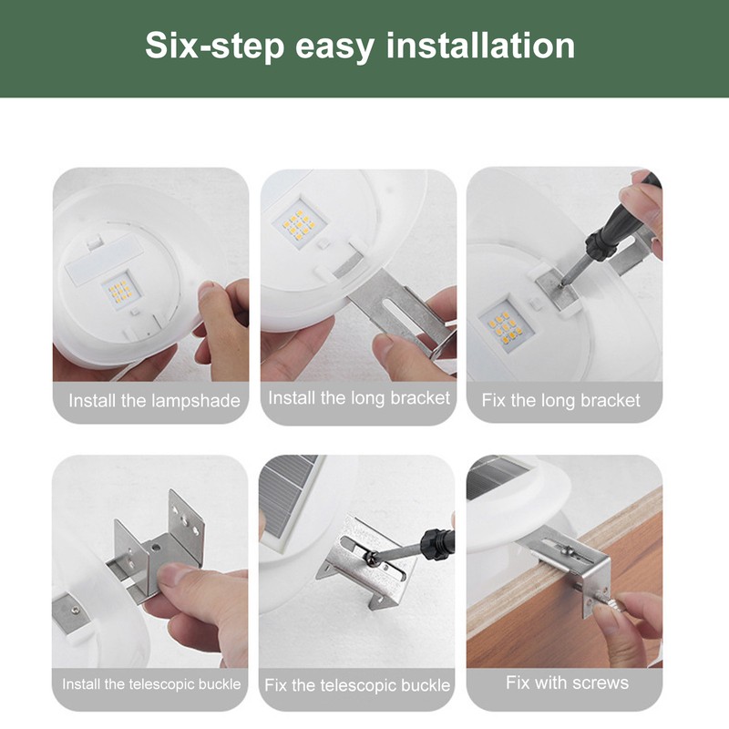 Solar Light 9LEDs IP55 Waterproof 6500K White Light Solar Light