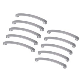 Gedotec Andrea Designer Drawer Handle Matt Chrome Furniture Handle 160 mm Kitchen Handle Cabinet Doors Handle Height 32 mm Cabinet Handle Chrome-Plated Silver Matt Pack of 10 - Bow Handle Kitchen with