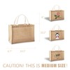YACEYACE Jute Travel Tote Bags, Set of 10 Burlap Bags,