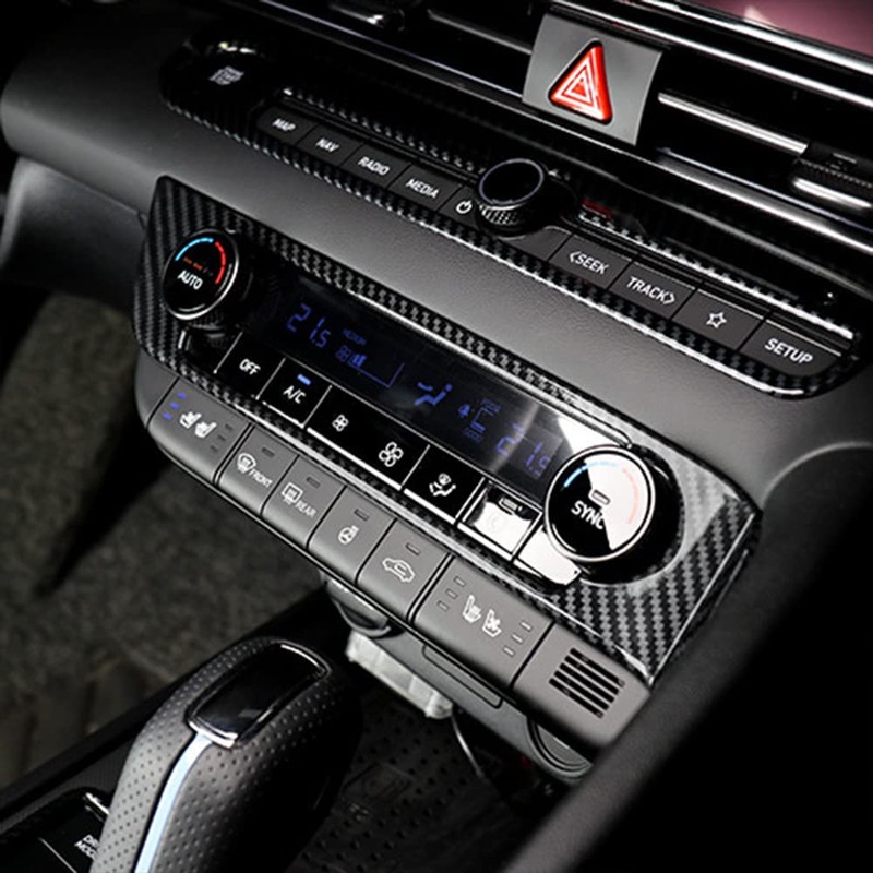 JUIVEEL Carbon Fiber Style Center Console Air Conditioning Switch Button
