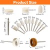 Hakkin 134Pcs Polishing Buffing Wheel Hakkin Wool Felt Polishing Kit