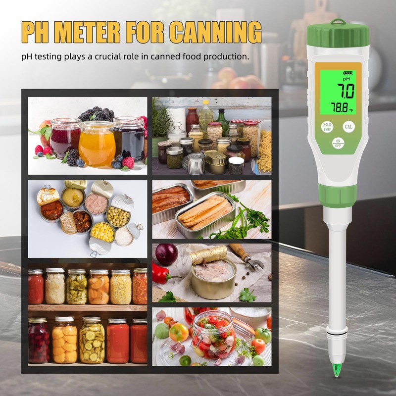 Yewhick pH Meter for Food, Digital pH Tester with High