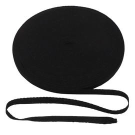 TSUKURIRO Twill Tape, Black, Cotton, DIY, Handmade Parts, Handicrafts (Width 3.3 inches (1 cm), 15.7 ft (40 m)