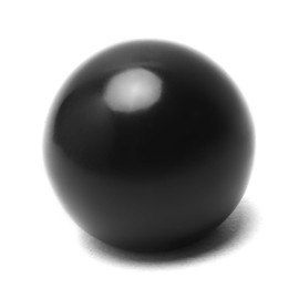 Othmro Thermoset Ball Knob M12 Female Threaded Machine Handle 40mm Diameter Smooth Rim Black 1pcs