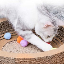 Balacoo 30 Piezas De Felpa para Gatos Juguetes De Pompones EláSticos Coloridos para Gatitos, Bolas Suaves Y Ligeras para Mascotas, Perfectas para Jugar Y Ejercicio FíSico