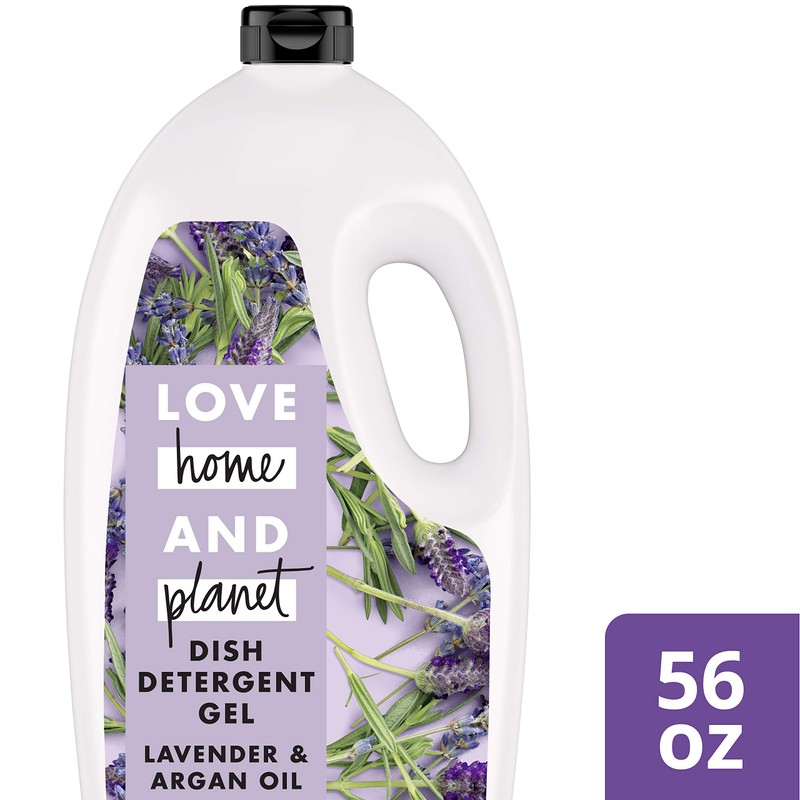 Love Home and Planet Dishwasher Detergent, Gel Lavender & Argan