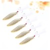 KOMBIUDA 5 Pcs Metal Bowl Fishing Bait Pineapple Texture Lure