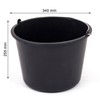 3x 16 ltr building bucket with metal handle, 7 sizes