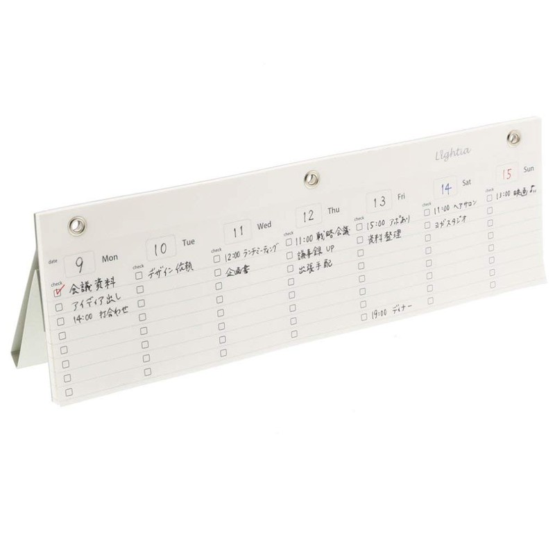 Sunstar S2817268 Lightia Weekly Memo, White