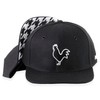 Nebelkind Snapback Cap Black Houndstooth Size Adjustable Unisex One Size