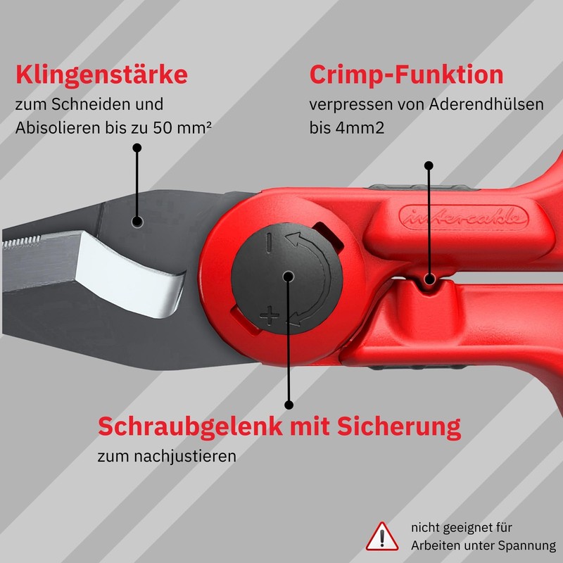 Intercable Kabelschneiderschere mit Safetybox, 16020-F1