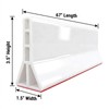 3.5" High Collapsible Shower Threshold Water Dam 98"Shower Water Splash