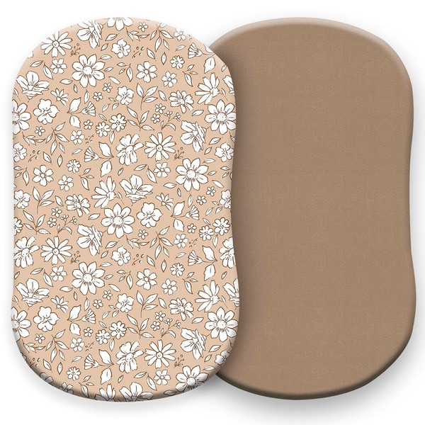 Pobibaby - 2 Pack Premium Bassinet Sheets for Standard Bassinets