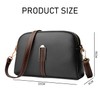 Black Shell Bag 1 Piece PU Leather Wallet Shoulder Bag
