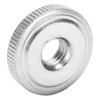 Pack of 10 Knurled Nuts, M8 Round Flat Knurled Nuts