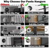 Aufetq Pants Hangers Space Saving - 2 Pack Closet Organizer