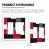 Red Black White Grey Geometric Abstract 2 Gang Double GFCI