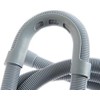 CORNAT T357502 Spir.Waste Hose f.wash.m.Brack.2,5m, Gray, 250 cm Länge