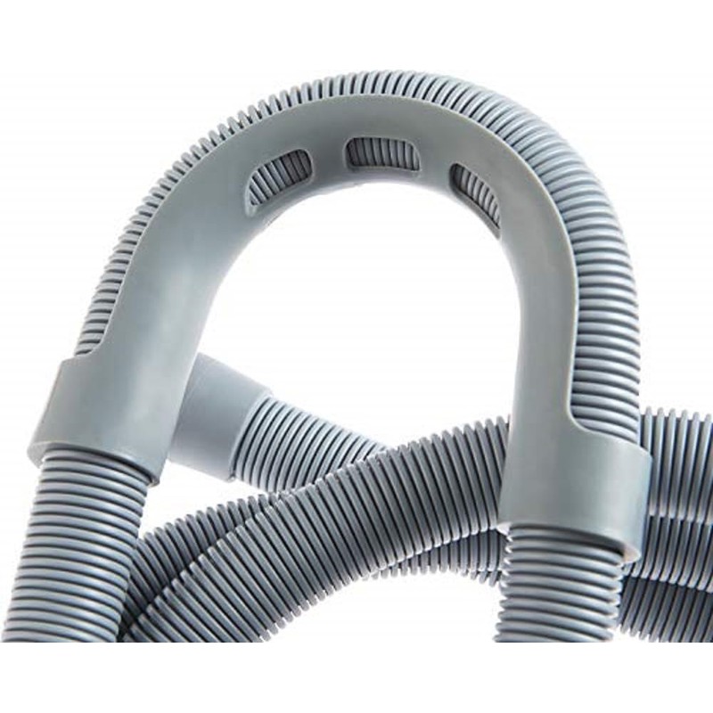 CORNAT T357502 Spir.Waste Hose f.wash.m.Brack.2,5m, Gray, 250 cm Länge