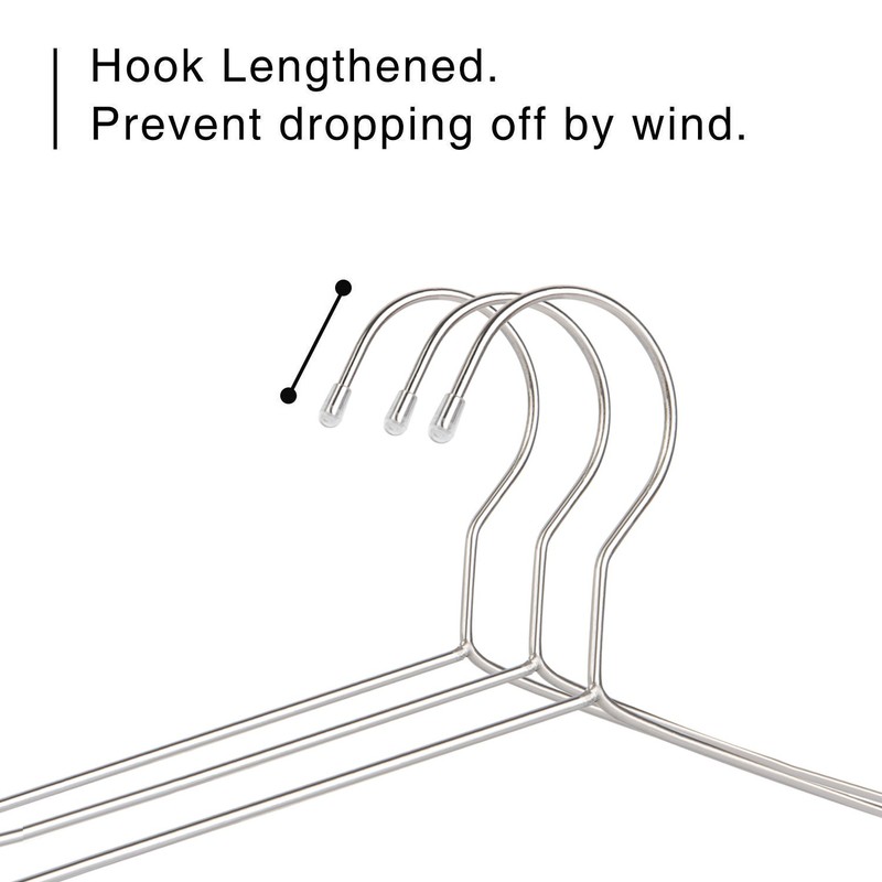 Fayleeko Wire Coat Hangers 40 Pack Strong Heavy Duty Stainless