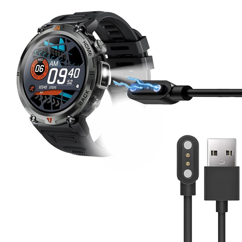 Blueshaweu Charging Cable Compatible with EIGIIS KE3 Smartwatch 1.45 Inches,
