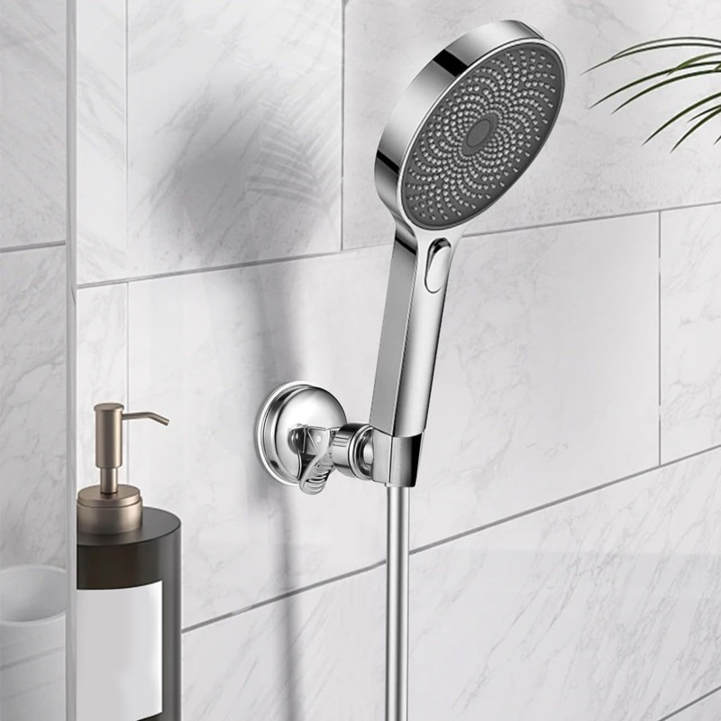 Bathroom Suction Cup Handheld Shower Head Bracket, 2Pcs Rotatable Bathroom