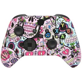 Wireless Custom Controller Compatible with PC, Windows 10+, Series X/S & One (Series X/S Sugar Skulls)