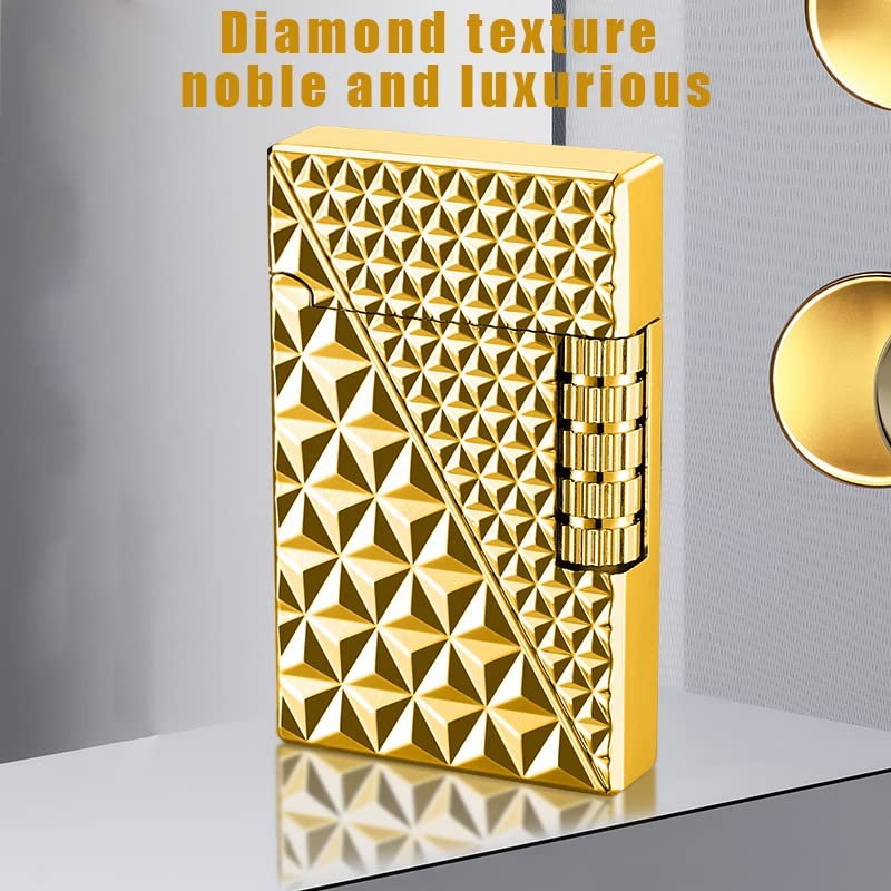 Soft Flame Metal Traditional Cigar Butane Lighter With Adjustable Flame