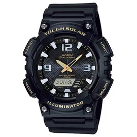 Casio AQ-S810 Series Tough Solar Analog Digital Quartz Wristwatch, Men's, Overseas Model, Black (Type-1B) AQ-S810W-1BV, sports