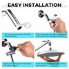 Hoozivt Stainless Steel Adjustable Shower Extension Arm, 12 In, Chrome