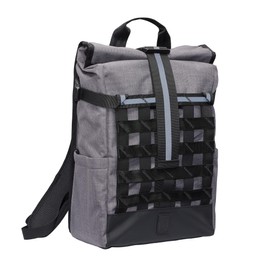 Chrome Industries Barrage 18L Castlerock Twill Roll-Top Backpack – Water Resistant Bag for Work, School, Travel – Features Cargo Net & Laptop Pocket