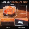HISUNY Himalayan Rock Salt Lamp, Natural Crystal Salt Light, Mini