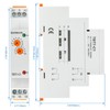 Baomain Multi-Function Time Relay, 16A Delay OFF SPDT, DIN Rail