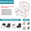 NILUOH Wingback Chair Slipcovers 2-Piece Stretch Spandex Wing Chair Covers