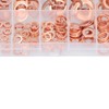 220Pcs Sealing Copper Gasket Flat Round Ring Washer Assortment Kit