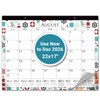 CRANBURY Large 22x17 Desk Calendar 2025-2026, Use Now to Dec