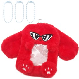 Hayaww Kpop Photo Card Holder, Plush Card Holder, Photo Card Holder Made of Plush with Cartoon Motif, Photo Sleeves, ID Cover In, Protective Cover for ID Cards, Card Case, Idol Photos, Student ID