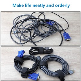 Pasow Adjustable Cable Ties Organizer Fastener with Plastic buckle (12Inch Pack of 25)