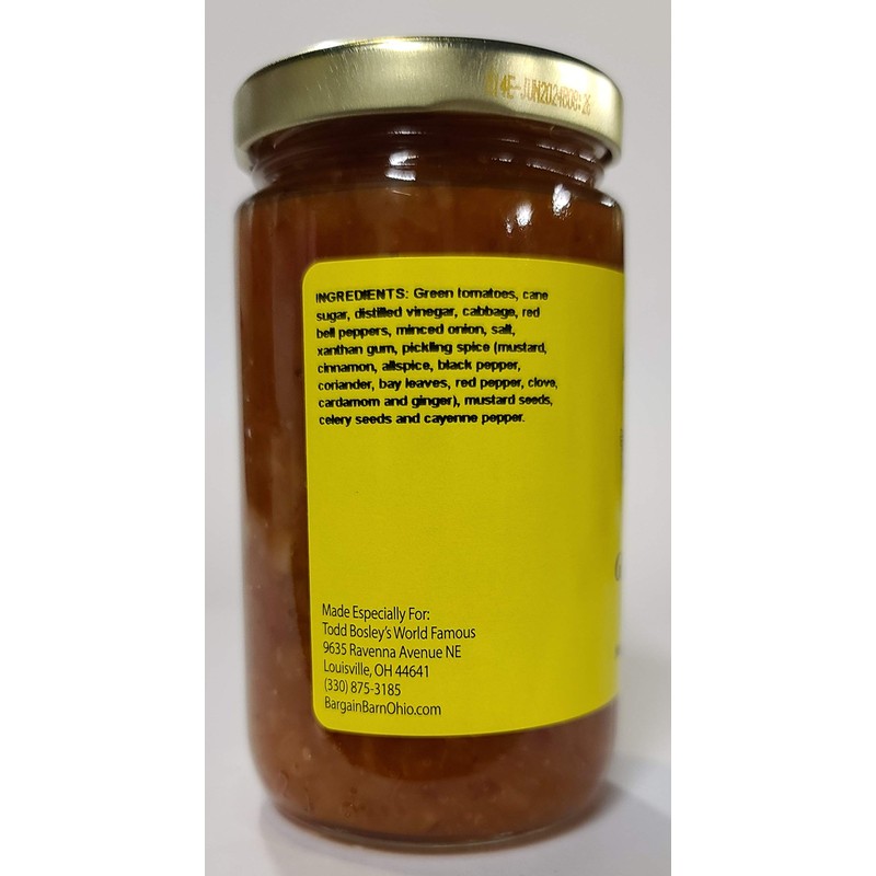 Todd Bosley's World Famous Green Tomato Relish